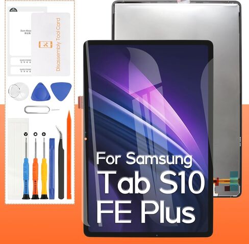for Samsung Galaxy Tab S10 FE Plus Screen Replacement SM-X620, SM-X626, SM-X626B 13.1" LCD Display Touch Screen Digitizer Full Assembly,with Tools (Black) in Saudi Arabia