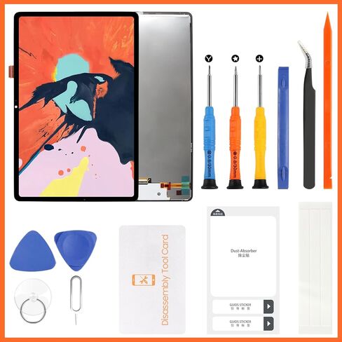 for Samsung Galaxy Tab S10 FE Plus Screen Replacement SM-X620, SM-X626, SM-X626B 13.1" LCD Display Touch Screen Digitizer Full Assembly,with Tools (Black) in Saudi Arabia