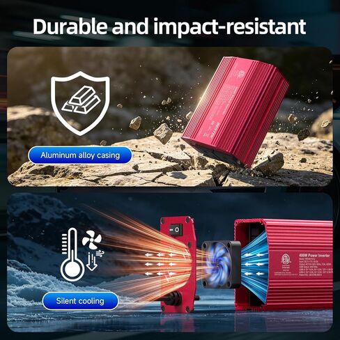 Bestek 400W Car Power Inverter for Vehicles – DC 12v to AC 110v Car Plug Adapter Outlet with PD 30W USB-C &USB-A 3.0 Fast Charging, Car Charger Cigarette Lighter Adapter for Laptop, Road Trip, Camping in Saudi Arabia