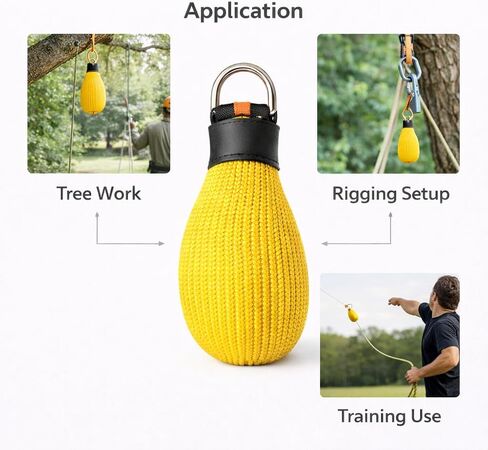 QHDHMZ 280g Outdoor Throw Weight Bag Heavy Duty Arborist Climbing Rope Bag Multi-Purpose Throw Bag for Tree Work Rock Climbing and Spelunking in Saudi Arabia