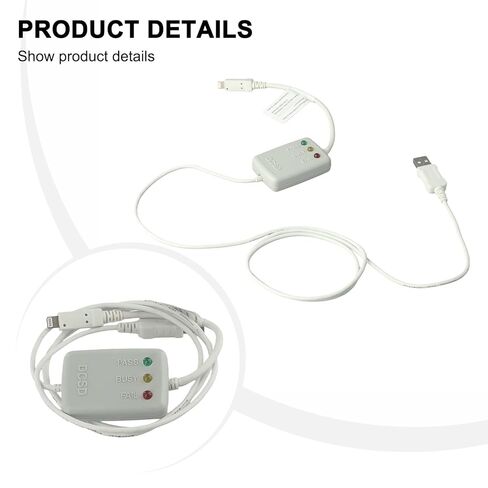 كابل تسلسلي DCSD USB إلى الجسر التسلسلي لبرمجة المصنع، لنقل البيانات السريع FT232 IC المزدوج، متوافق مع برنامج JC وصندوق C2، أبيض in Kuwait