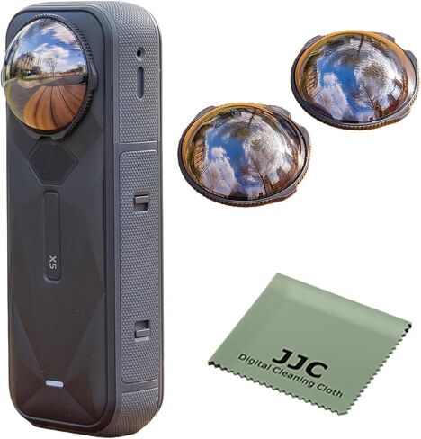 JJC for Insta360 X5 ND32 ND Filters for Insta360 X5 Accessories, for Front and Rear Lens, 5 Stops Light Reduction Camera Exposure Control, Auto Detect Neutral Density, Optical Glass, Multi-Coated in Saudi Arabia