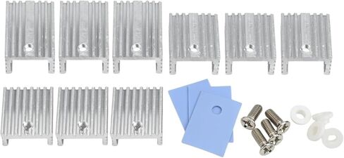 مجموعة تركيب المشتت الحراري والعازل من الألومنيوم لترانزستورات TO-220 MOSFET، التوصيل الحراري المعزز، العزل الكهربائي الفعال، أحجام متعددة 30 قطعة للمنظمين LM78XX LM317 in Kuwait