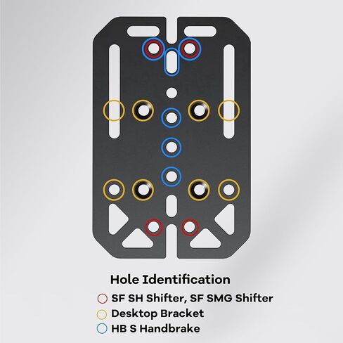 PXN Z D1 Desk Clamp Handbrake & Shifter Mount, Carbon Steel CNC Machined Desktop Bracket with Dual Clamps and EVA Anti-Slip Pads for Sim Racing Setup, Compatible HB S/SF SH/SF SMG in Saudi Arabia