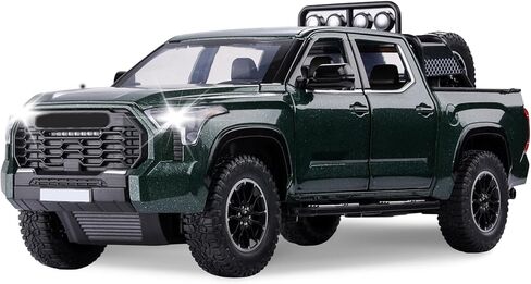 SASBSC Tundra Truck Toys for 3 4 5 6 7 Year Old Boys Off-Road Pickup Toy Trucks for Boys Age 3-5 Diecast Metal Trucks with Light and Sound Pull Back Toy Cars Birthday Gift for Kids Green in Saudi Arabia
