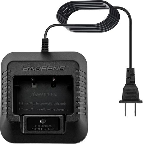 شاحن Baofeng UV-5R لشاحن سطح المكتب لشواحن جهاز الاتصال اللاسلكي baofeng | متوافق مع BF-F8HP، UV-5X3، M-5RX، 5RA، 5RB، 5RC، 5RD، 5RE، 5RE Plus in Saudi Arabia