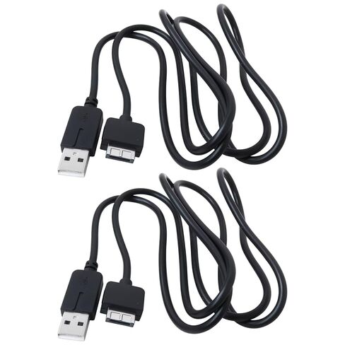 Xspeedonline 2Pcs Charger Cable Fit for PlayStation Vita PCH-1000 / PCH-1001 / PCH-1002 / PCH-1102 / PCH-1003 / PCH-1103 - Charging Cable with 3.3ft Power Charger Cord Fit for PS Vita - Black in Saudi Arabia