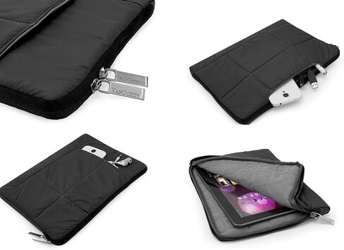 VanGoddy Soft Padded Microfiber Lined Black Pillow Sleeve for Asus ZenPad Z10 / 3S 10/10 / Transformer Pad TF701T 10.1" in Saudi Arabia