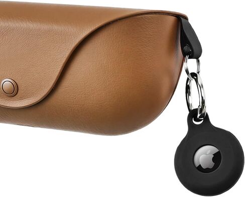 Compatible with AirTag for Ray-Ban Meta Wayfarer/Skyler/Headliner Glasses Charging Case, Air Tag Adhesive Mount for RayBan Meta Smart Glasses Accessories (Brown) in Saudi Arabia