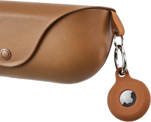 Compatible with AirTag for Ray-Ban Meta Wayfarer/Skyler/Headliner Glasses Charging Case, Air Tag Adhesive Mount for RayBan Meta Smart Glasses Accessories (Brown) in Saudi Arabia