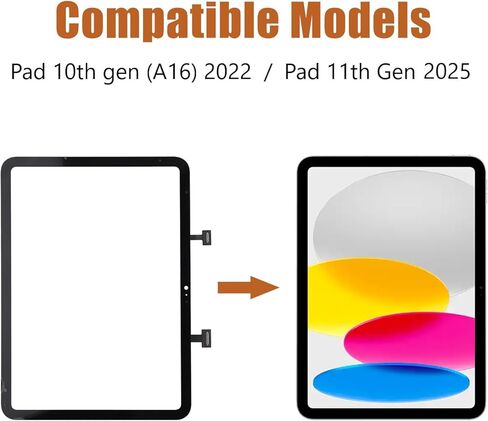 for iPad 10 2022 (10th Generation) / 11th 2025 Screen Replacement Digitizer Touch Glass Kits,for A2696 A2757 A2777 A3354/A3355/A3356 with Toolkit [No LCD Screen] in Saudi Arabia