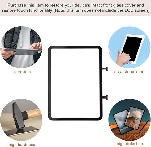 for iPad 10 2022 (10th Generation) / 11th 2025 Screen Replacement Digitizer Touch Glass Kits,for A2696 A2757 A2777 A3354/A3355/A3356 with Toolkit [No LCD Screen] in Saudi Arabia