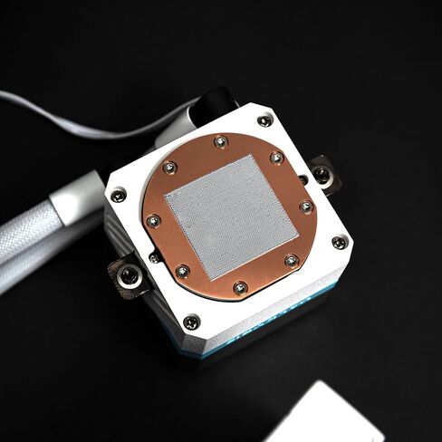 SYN 360 WHITE - AIO CPU Sileer COWNER - شاشة LCD داخل الكمبيوتر الشخصي - 3x السوائل المحمل ديناميكيًا X12 ، مبرد مياه 360 مم ، متوافق مع AMD AM4/AM5 ، RYZEN 7 7800X3 ، Intel 14900K ، LGA1700/1200 in Kuwait