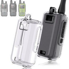 حافظة شفافة صغيرة من UV-5R، غطاء واقٍ لجهاز الاتصال اللاسلكي، حافظة من السيليكون الناعم، جراب أسود متوافق مع حافظة واقية من الراديو ذات اتجاهين UV-5R/UV-5G MINI (عبوة واحدة) in Kuwait
