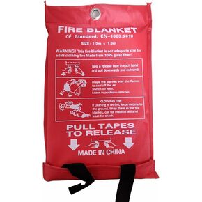 Fire Blanket, 1 Pack, 40" x 40", Handheld, Portable Lightweight (Unless It's Urgent, Please Wear Gloves) in Kuwait
