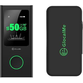 نقطة اتصال GlocalMe Numen Air 5G مع 50 جيجابايت بيانات الولايات المتحدة/كاليفورنيا/MX لمدة 90 يومًا وحقيبة سفر واقية in Kuwait