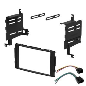 Double DIN Car Stereo Radio Installation Dash Kit Compatible with Hyundai Santa Fe (Dash Kit + Wiring Harness + Antenna Adapter) 2007 2008 2009 2010 in Saudi Arabia