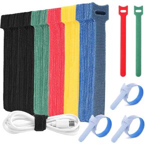 MVYC 240PCS Cable Ties- 6 Inch Reusable Hook and Loop Adjustable Wire Ties for Cable Management Cord Bundling General Organization Colorful in Kuwait