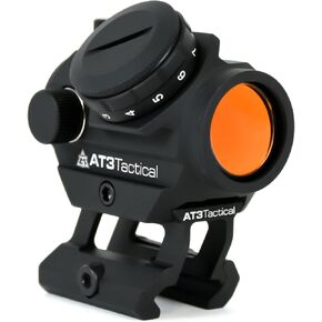 AT3 التكتيكية RD-50 PRO Red Dot Sight مع ارتفاع .83 بوصة - للشهادة المطلقة مع مشاهد حديدية - 2 MOA نطاق نقطة حمراء مدمجة in Kuwait