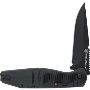 Smith & Wesson Special Ops Push Button Folder with Button Lock, Pocket Clip, Aluminum Handle, 1.9"-3.5", Steel Blade, For Tactical, Survival, and Everyday Carry in Saudi Arabia