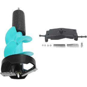 Electric Ice Auger 6Inch Heavy Duty Ice Drill Kit with Incisive Blades Impact Design for Ice Fishing Emergency Aluminum Alloy Construction 17.7Inch Length in Kuwait