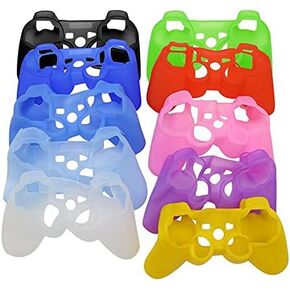 حافظة سيليكون ناعمة غطاء جلدي لجهاز تحكم PS3 جل مطاطي واقي (رمادي) in Kuwait