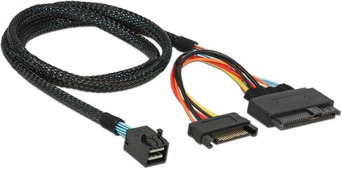 Cablecc U.2 U2 SFF-8639 NVME PCIe SSD Cable for Mainboard Intel SSD 750 p3600 p3700 M.2 SFF-8643 Mini SAS HD in Saudi Arabia