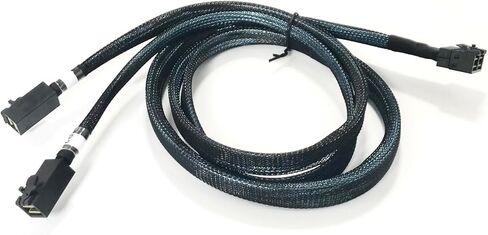 Micro SATA Cables | U.2 Enabled Cable 1M HD(x8 SFF-8643) to HD(W)(2 x4 SFF-8643 Mini SAS) in Saudi Arabia
