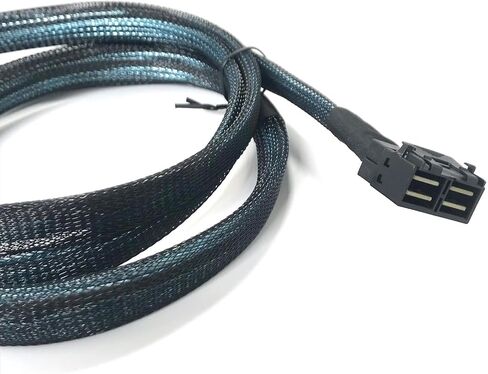 Micro SATA Cables | U.2 Enabled Cable 1M HD(x8 SFF-8643) to HD(W)(2 x4 SFF-8643 Mini SAS) in Saudi Arabia