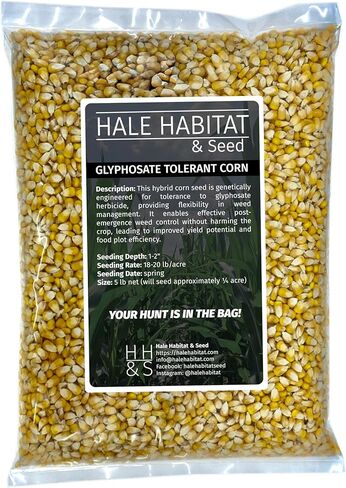 Hale Habitat & Seed Glyphosate Tolerant Field Corn Food Plot Seed, 5 lbs in Saudi Arabia
