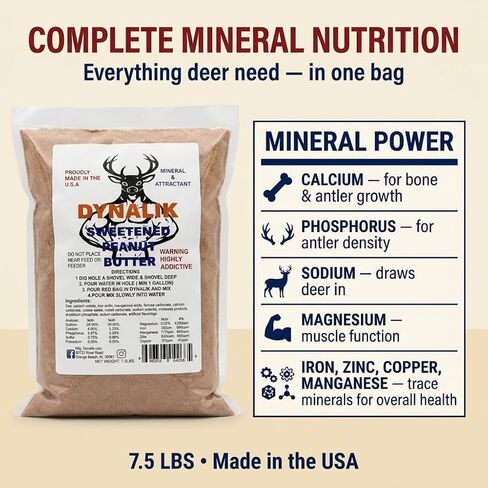 DynaLIK Deer Mineral Supplement and Attractant 7.5lbs - Peanut Butter in Saudi Arabia