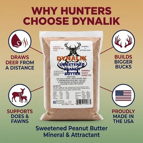 DynaLIK Deer Mineral Supplement and Attractant 7.5lbs - Peanut Butter in Saudi Arabia