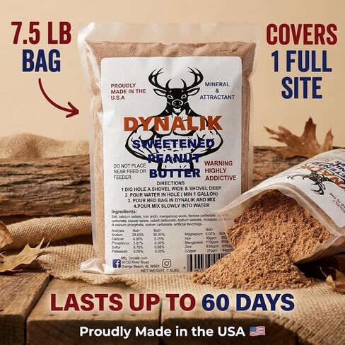 DynaLIK Deer Mineral Supplement and Attractant 7.5lbs - Peanut Butter in Saudi Arabia