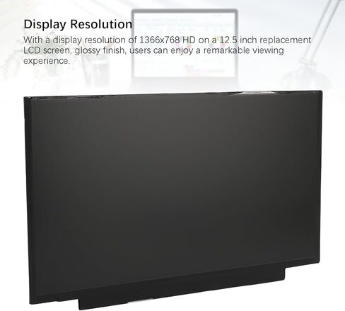 12.5 Inch Laptop LCD Screen, 1366x768 HD Glossy 40 Pin Slim Touchscreen LCD Display Laptop Screen Replacement for B125XW01 V.0 in Saudi Arabia