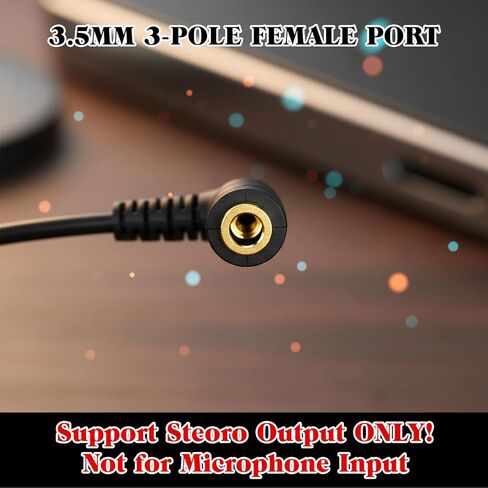 2 Pcs 2.5mm Male to 3.5mm Female Adapter Gold Plated 2.5mm Male to 3.5mm Female Stereo Audio Jack Adapter Cable 90 Degree Right Angle Connector 6 inch Cord for Radios, Headphones, Recorder, Camera in Saudi Arabia
