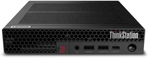 محطة عمل Lenovo ThinkStation P3 Tiny Gen 2 مع معالج Intel Core Ultra 9 285 vPro، NVIDIA RTX A1000 8GB GDDR6، ذاكرة DDR5 سعة 64 جيجابايت، 2 تيرابايت SSD، DisplayPort، RJ-45، WiFi 7، وWindows 11 Pro in Saudi Arabia