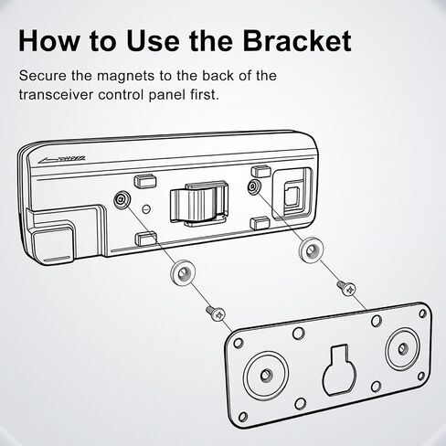 MBA-5 Control Head Mounting Bracket with Magnets for Icom Mobile Transceiver IC-2730A IC-2730E in Saudi Arabia