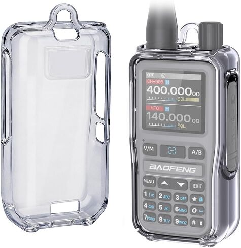 حافظة شفافة صغيرة من UV-5R، غطاء واقٍ لجهاز الاتصال اللاسلكي، حافظة من السيليكون الناعم، جراب أسود متوافق مع حافظة واقية من الراديو ذات اتجاهين UV-5R/UV-5G MINI (عبوة واحدة) in Kuwait