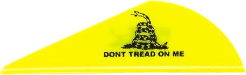 Bohning True Color Blazer® Vane, 2" Hunting, 3D, Vane, Don't Tread on Me - Neon Yellow, 100pk in Saudi Arabia