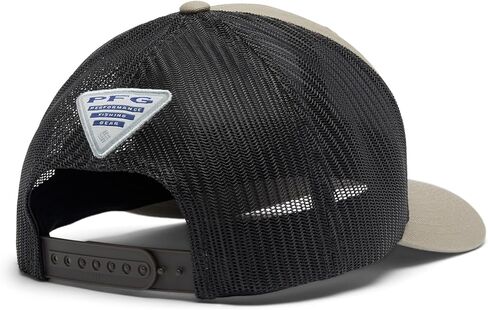 Columbia Unisex PFG Logo Mesh Snap Back, Tusk/Shark/Redfish, One Size in Saudi Arabia