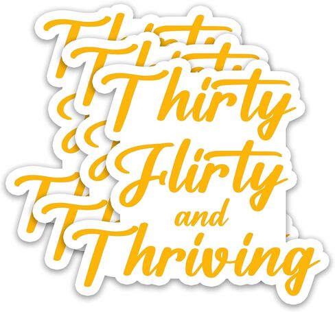 (3PCS) Funny 30th Birthday Stickers, Happy 30th Birthday from Your 110 lb. Friend Sticker, Waterproof Vinyl Decal for Scrapbook, Laptop, Water Bottle, 3 x 2.8 inch in Saudi Arabia