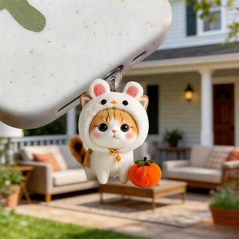 Adorable Cat Dust Plug Acrylic Charms for electronic products,Type-C Charging Port Dust Plugs Pendant Compatible with E-Reader Phone Tablet, Gift for Christmas, Birthday, Anniversary Day in Saudi Arabia