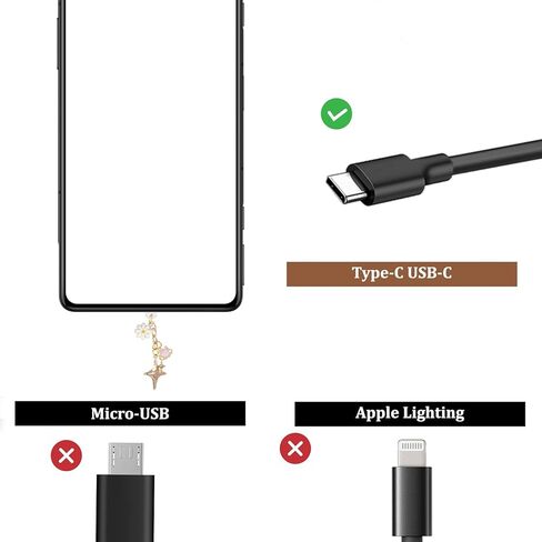 8 Pcs Dust Plug Charms Star Butterfly Bow Flower Shell Design USB C Anti-Dust Plug Type C Port Protector Covers Cell Phone Charging Port Decorating Accessories for Type-C Device Laptops Tablet Readers in Saudi Arabia