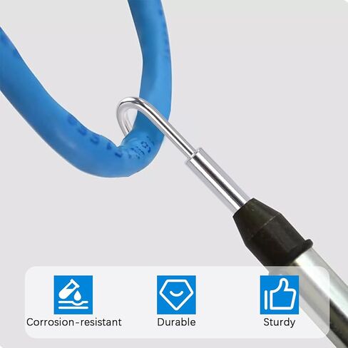 2 حزمة 56517 ملحقات قضيب السمك، سلك حماية الشظية، قضيب السمك والتوهج، خطاف واحد ومرفقات رصاصة، من الفولاذ المقاوم للصدأ in Kuwait