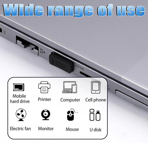 30Pcs USB Port Cover USB Dust Plug Type A Female Cover USB-A Dust Plugs Easy to Grip Type-A Female Ports Protecor Kit Easy to Install in Saudi Arabia