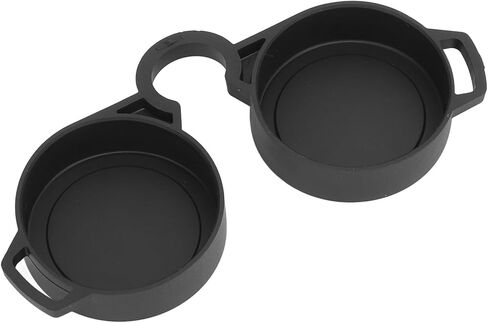 Binocular Monocular Objective Lens Caps 42-45mm, Binocular Rainguard Rubber Objective Lens Covers, Eyepiece Eyecup Eye Guard Cap, Black in Saudi Arabia
