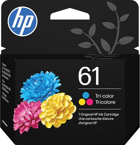خرطوشة حبر HP 61 ثلاثية الألوان | يعمل مع DeskJet 1000، 1510، 2050، 2510، 2540، 3000، 3050، 3510؛ الحسد 4500، 5530؛ أوفيس جيت 2620، 4630 | C0PA5AN | قد تختلف التعبئة والتغليف in Kuwait