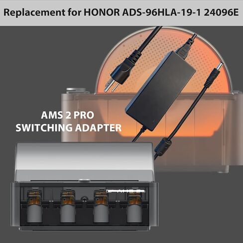 24V Power Adapter for Bambu Lab AMS 2 Pro Automatic Material System Compatible with Bambu Lab AMS ADS-96HLA-19-1 24096E Power Supply Cord Charger in Saudi Arabia