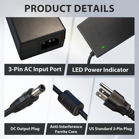 24V Power Adapter for Bambu Lab AMS 2 Pro Automatic Material System Compatible with Bambu Lab AMS ADS-96HLA-19-1 24096E Power Supply Cord Charger in Saudi Arabia