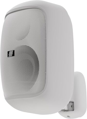 مكبر صوت JUKE AUDIO Spin (زوج) | مكبر صوت مثبت على الحائط للأماكن الخارجية | دعامة تثبيت دوارة مزدوجة | تصميم ثنائي الاتجاه مع مكبر الصوت ومكبر الصوت | مكبر صوت للفناء الخلفي (أسود) in Kuwait
